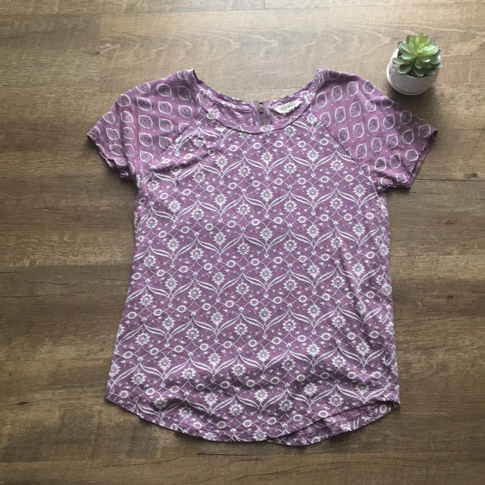 Lucky Brand Top w/ Zipper Detail